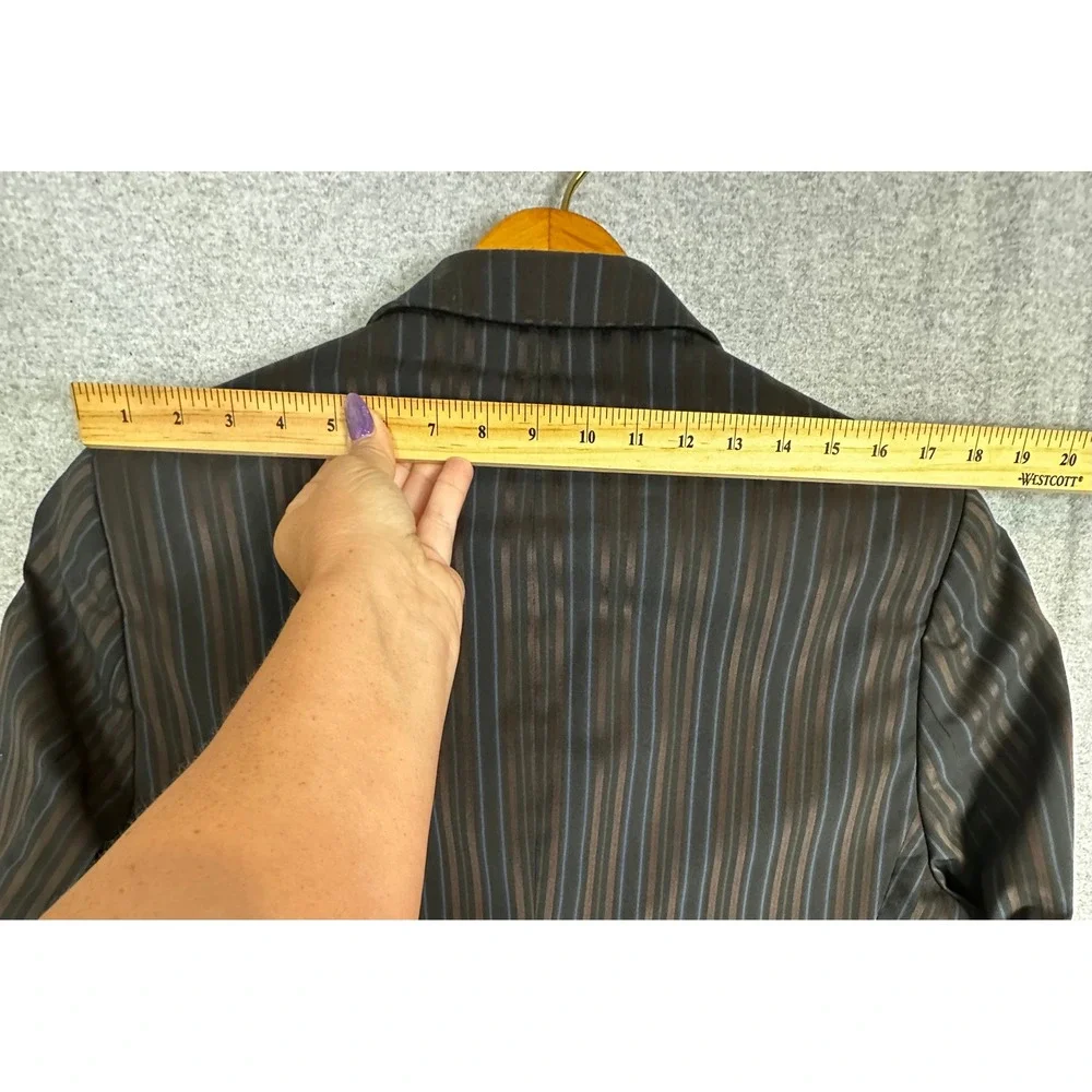 Ben Sherman Blazer XL 44R Brown Blue Multi Pinstripe Fast Frank's Pool Club